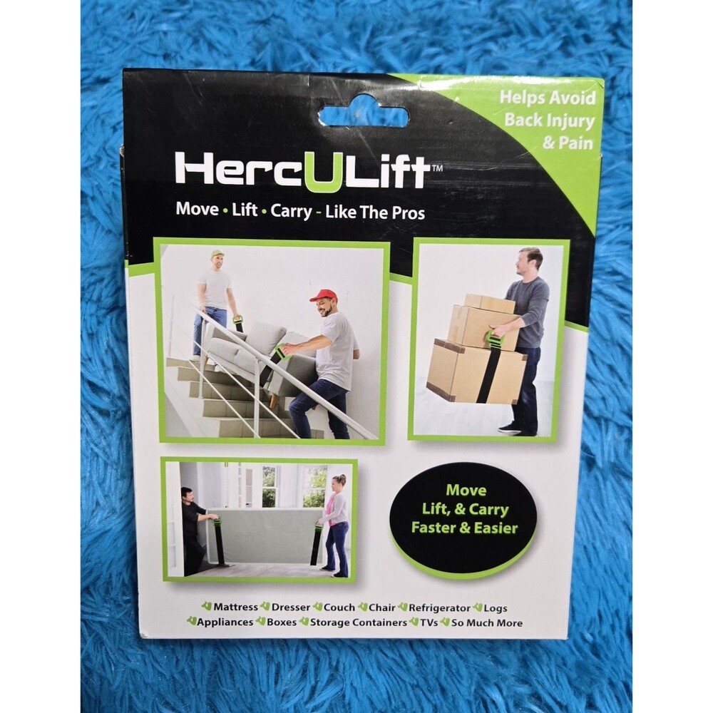 HercULift Adjustable Moving and Lifting Strap New Sealed Box - Picture 2 of 4